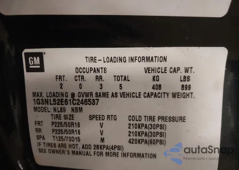 2001 Oldsmobile Alero Gl2 из США, поврежденный, VIN 1G3NL52E61C246537